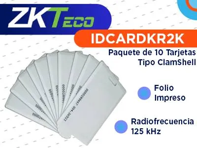 Tarjetas compatibles con lectores RFID con fr ZK TECO IDCARDKR2K