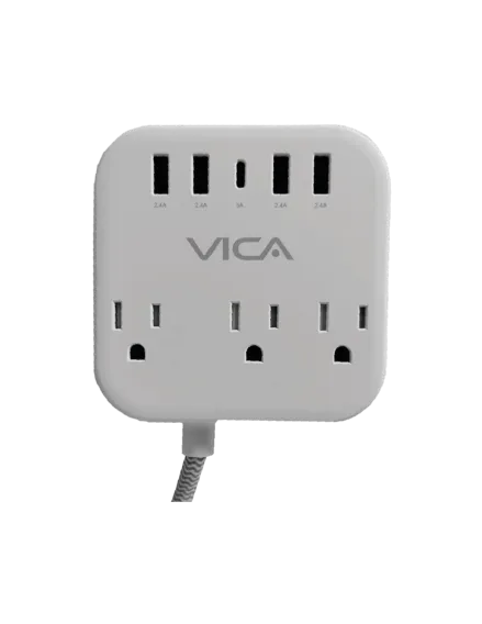 Centro Multicontactos VICA SUP USB 7P